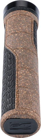 CONTEC Puños de corcho rectos Merge Mountain - marrón-negro | 140 mm | one size