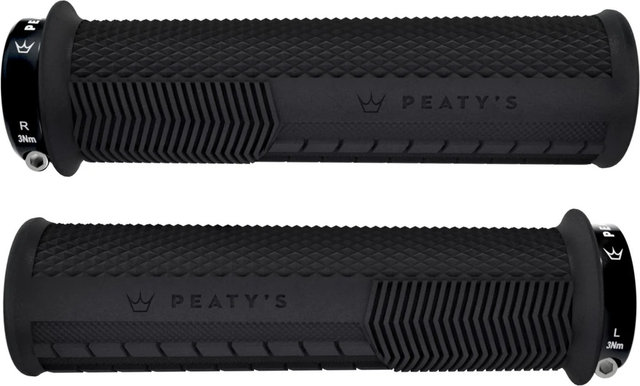 Peaty's Poignées de guidon Monarch Pro Grip Knurl Lock-On - black | 30 - 32 mm