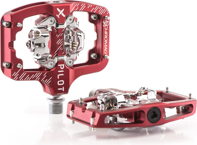 Chromag Pilot Clipless Pedals - red
