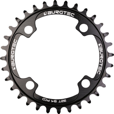 Burgtec 94 mm BCD Thick Thin Kettenblatt für SRAM X01/X1/GX-1000/GX Eagle/NX - burgtec black/32 Z