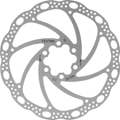 Tektro Disco de freno 6 agujeros TR-22 - plata/160 mm