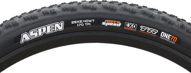 Maxxis Cubierta plegable Aspen TeamSpec MaxxSpeed EXO ONE70 WT TR 29" - negro/29 /61 /61-622/2.4 