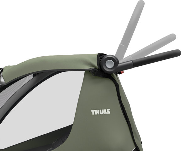 Thule Remolque para niños Courier - vintage green | 20"