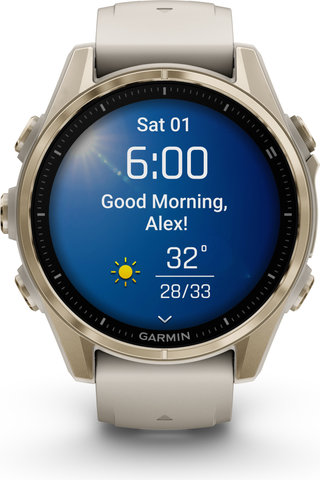 Garmin fēnix 8 AMOLED Sapphire GPS multisport smartwatch - mist gray-soft gold Garmin fēnix 8 AMOLED Sapphire GPS multisport smartwatch - mist gray-soft gold