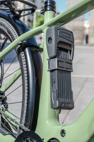 ABUS Bordo One 6000AF antivol pliable avec empreinte digitale et support SH - black | 120 cm