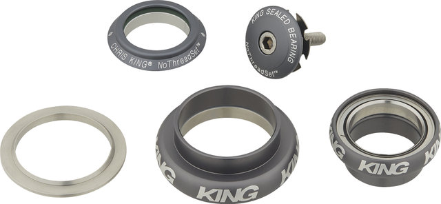Chris King Jeu de Direction NoThreadSet EC34/28,6 - EC44/40 GripLock - matte slate/EC34/28,6 - EC44/40