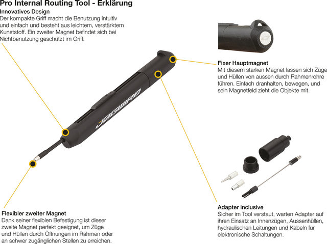 Jagwire Outil de Pose de Câbles Pro Internal Routing Tool - black