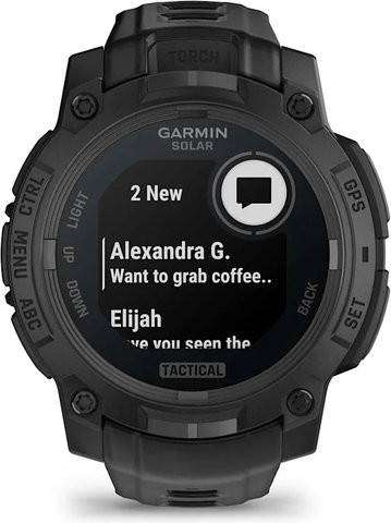 Garmin Instinct 3 45 mm Solar Tactical Edition GPS multisport smartwatch - black