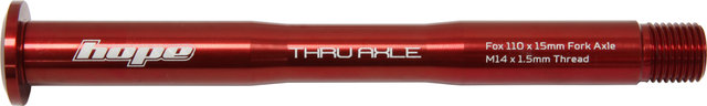Hope Thru axle for Fox Racing Shox - red/110 mm
