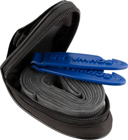 Schwalbe Pro One Evolution 28" Folding Tyre Set w/ Road Saddle Bag - black/28 /25-622