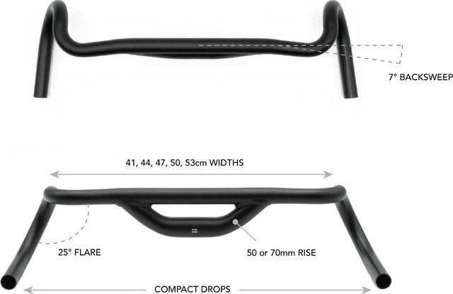 Redshift Manillar Top Shelf - negro | 44 cm