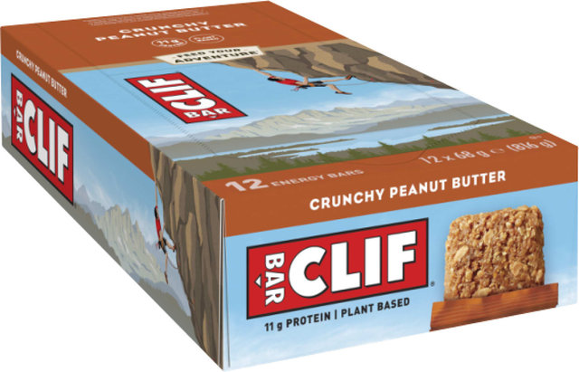 CLIF Bar Barres Ènergétiques - 12 Pièces - crunchy peanut butter/crunchy peanut butter