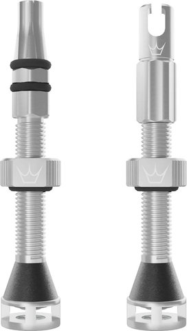 Peaty's Valves tubeless Holeshot Fast Flow - silver | Valve Presta (SV) | 42 mm