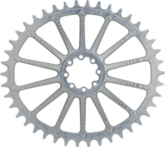 Garbaruk Oval Chainring AXS Road/CX SRAM Direct Mount 8-Hole Single Speed - silver/42 
