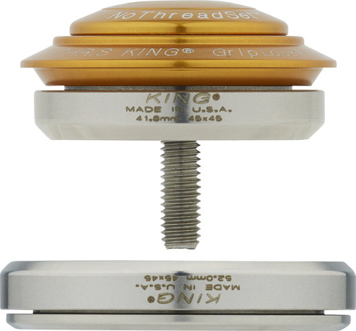 Chris King DropSet 5 IS42/28,6 - IS52/40 GripLock Steuersatz - gold/1 1/8" - 1,5" tapered/IS42/28,6 - IS52/40