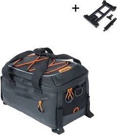 Basil Miles Tarpaulin MIK Trunk Bag - black-orange/7 l