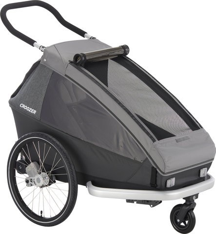 Croozer Kid Keeke 1 Kids Trailer 2-in-1 with Buggy Set - mountain grey/20"