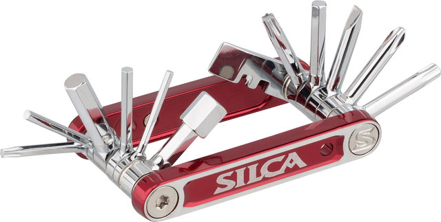 SILCA Herramienta multifuncional Italian Army Knife Tredici Multitool - rojo-plata