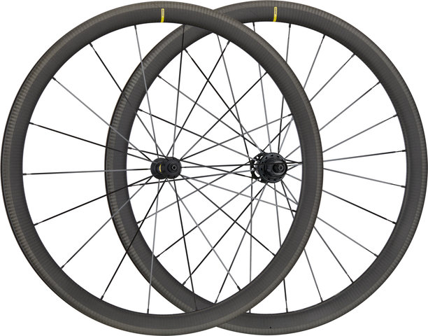Mavic Juego de ruedas Cosmic SL 40 Carbon - negro/130 mm/100 mm/28"/Shimano carretera/100 mm/Shimano carretera/100 mm/130 mm