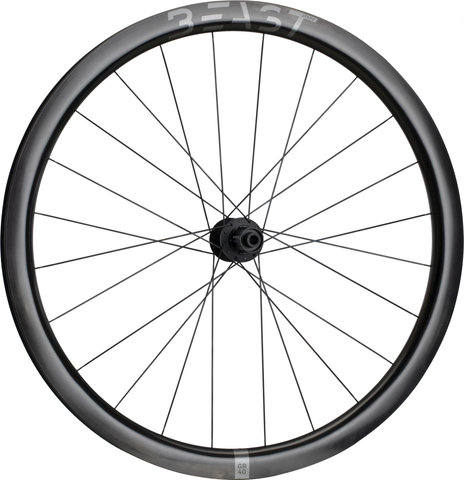 BEAST Components GR40 Center Lock Disc Carbon 28" Wheelset - UD carbon-black/Non Boost/Non Boost/142 mm/100 mm/28"/Shimano Road/100 mm/Shimano Road/100 mm/142 mm