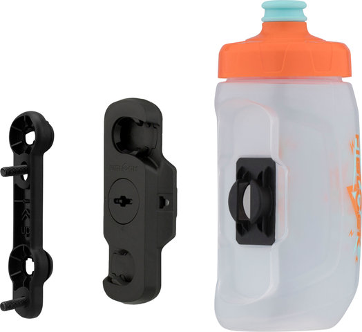 FIDLOCK TWIST bike base Bottle Mount System w/ Kids Drink Bottle 450 ml - transparent-white/450 ml