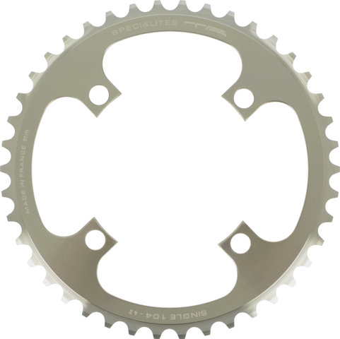 TA Single Chainring, 4-arm, 104 mm BCD - silver/42 