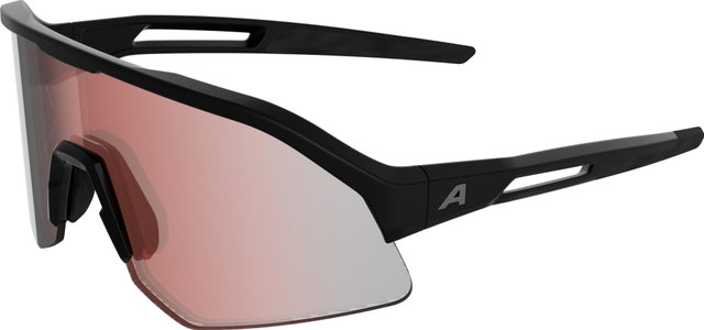 Alpina Sonic HR QV Sports Glasses - black matte | quattro/varioflex rainbow mirror