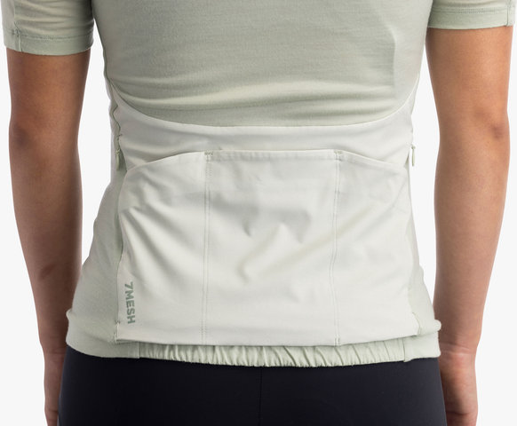 7mesh Maillot de mujer Ashlu Merino S/S - frost/S