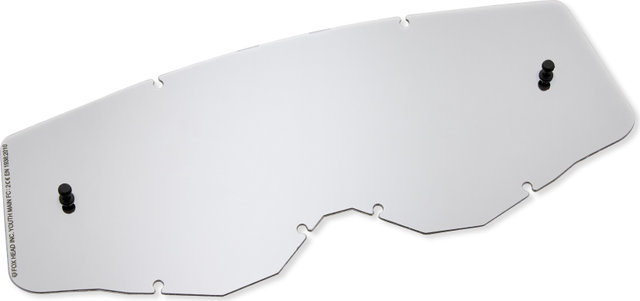 Fox Head Ersatzglas Mirror Lexan für Youth Main Goggle - chrome grey mirror | chrome grey mirror