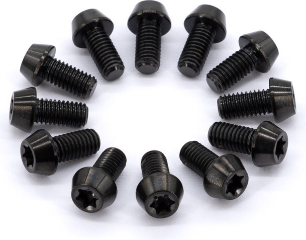77designz Vis de fixation en titane pour disques de frein - black | 10 mm