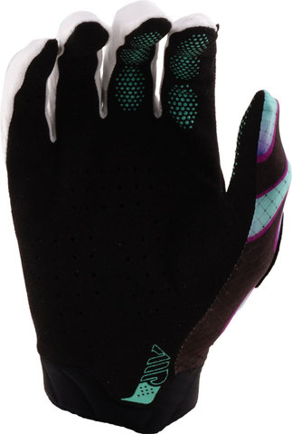 Troy Lee Designs Air Glove Overspray Full-Finger Gloves - black real teal | M