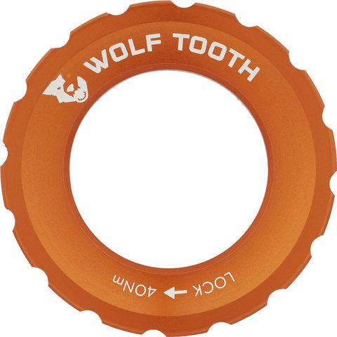 Wolf Tooth Components Anillo de bloqueo Center Lock - naranja