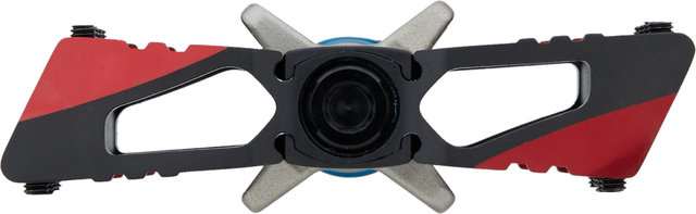crankbrothers Pédales à Clip Mallet DH Superbruni Edition - black-red-blue
