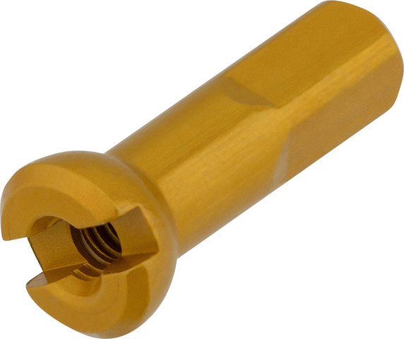 Sapim Polyax Aluminium-Nippel - 20 Stück - gold