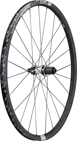 DT Swiss Juego de ruedas GR 1600 SPLINE 25 Disc Center Lock 28" - negro | 142 mm | 100 mm | 28" | SRAM XDR | 100 mm | 100 mm | 142 mm