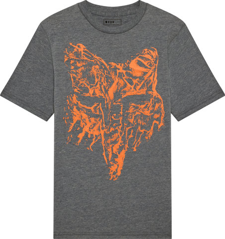 Fox Head Youth HD Image Print S/S T-Shirt - heather dark grey | M