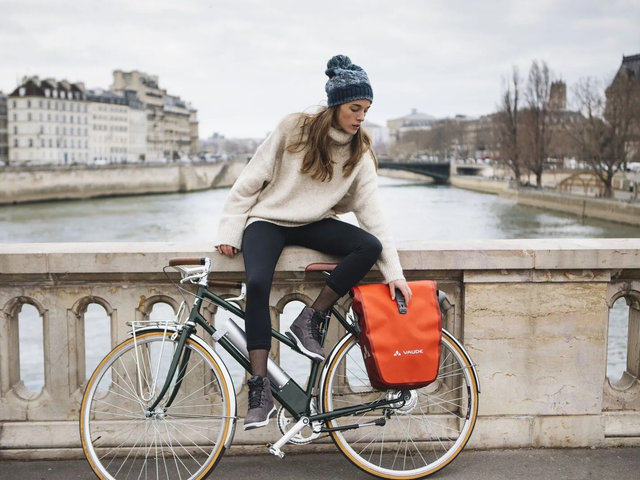 VAUDE Bolsas traseras para bicicletas Aqua Back - lava/48 litros