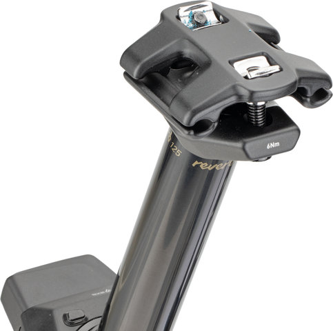 RockShox Reverb AXS 125 mm Dropper Seatpost - black | Wireless | 398 mm | 30,9 mm | 0 mm