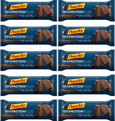 Powerbar Protein Plus 30 % Proteinriegel - 10 Stück - chocolate