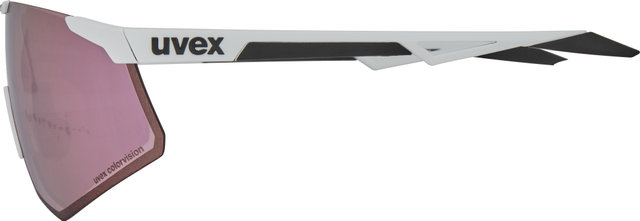 uvex Lunettes de Sport pace perform S CV - white mat/pushy pink