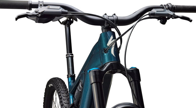Specialized Bicicleta de Montaña Eléctrica Turbo Levo 4 Comp Alloy 29"/27,5" - gloss deep lake metallic-dune white/155,0 mm/160 /44 /L/29" (delantero), 27,5" (trasero)