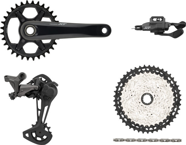 Shimano XT M8100 1x12 34 Groupset - black/175.0 mm/I-Spec EV/10-45