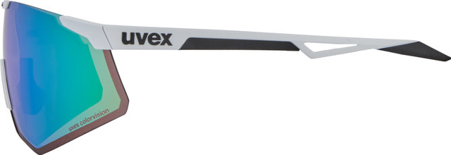 uvex pace perform CV Sportbrille - white matt/glossy green