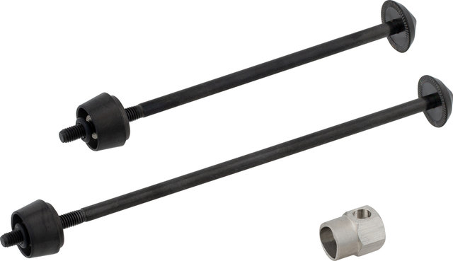Pitlock Locking Skewer Set 03 for Front Wheel + Rear Wheel - black