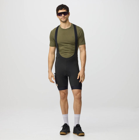 Fjällräven Hoja Bib Shorts Trägerhose - black | L