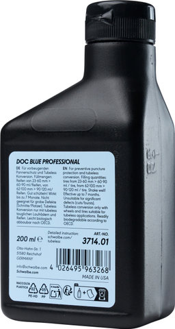 Schwalbe Doc Blue Professional Tubeless Tire Sealant - 200 ml