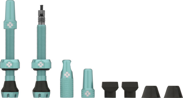 Muc-Off Tubeless Ventile V2 - turquoise/SV 44 mm