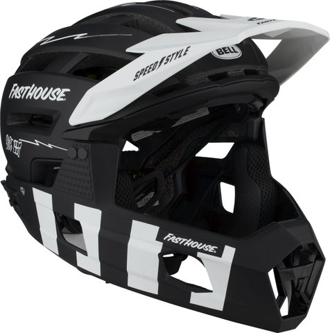Bell Casco Super Air R MIPS - matte black-white fasthouse/55 - 59 cm