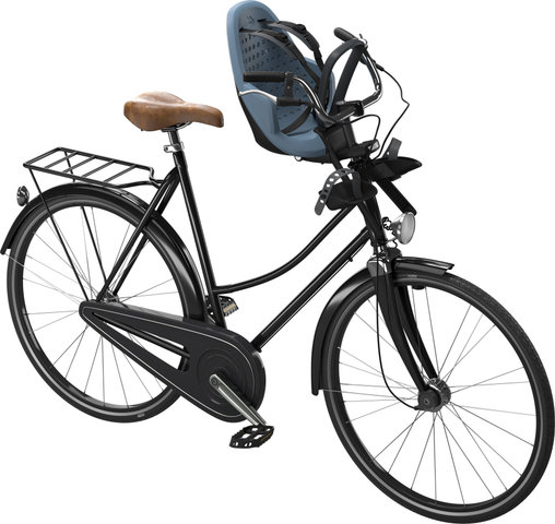 Thule Yepp 2 Mini Kids Bicycle Seat for Head Tube Installation - aegean blue
