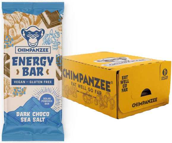 Chimpanzee Barres énergétiques, 15 pièces - dark chocolate & sea salt